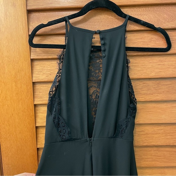Lulus, black, lace-trimmed, maxi-dress - Picture 10 of 12